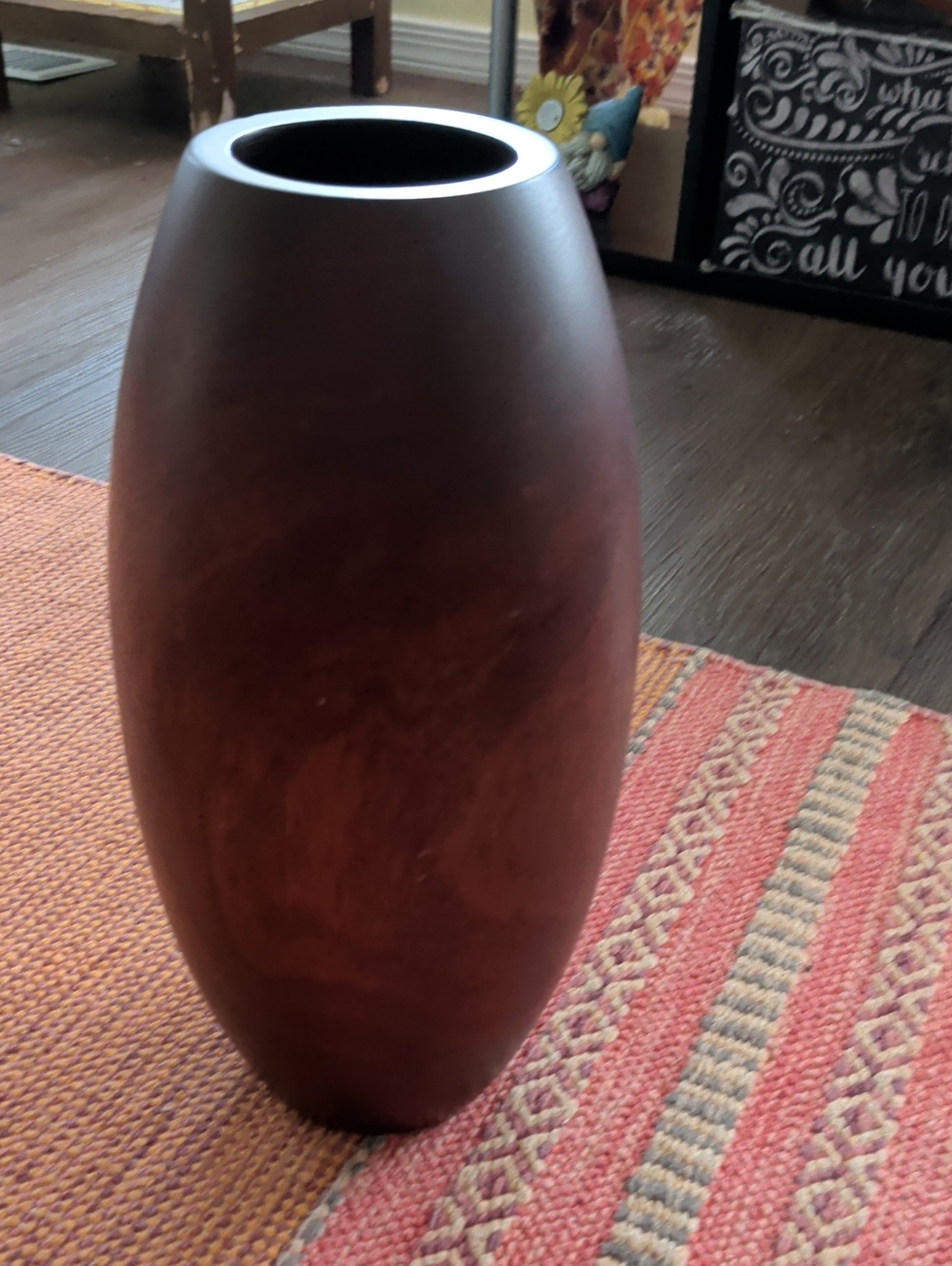 Kohl's Dark Brown Wooden Floor Vase